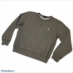 Polo by Ralph Lauren Shirts \u0026 Tops | Polo Ralph Lauren Crew Neck Sweatshirt | Color: Gray/White | Size: lb | Ashbeedoo's Closet